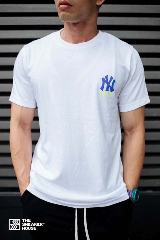 Áo thun MLB Basic Classic Logo Vertical New York Yankees 'White'  31TS34131-50W - Sneaker Daily